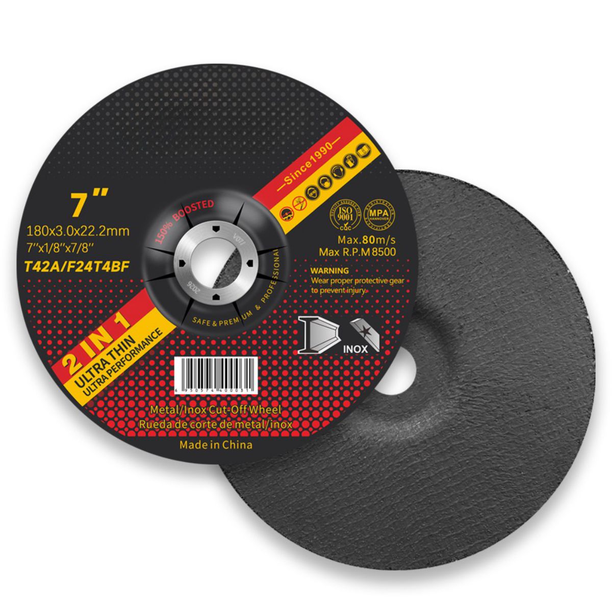 Fabricante de discos de corte de 7 pulgadas