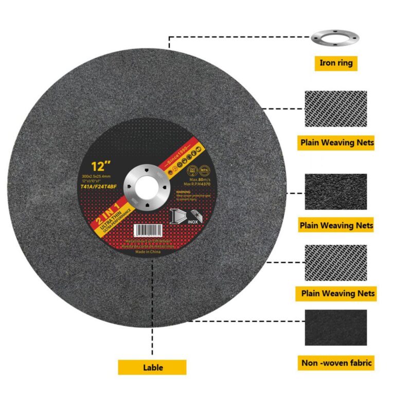 Rueda de corte de metal de 300 mm