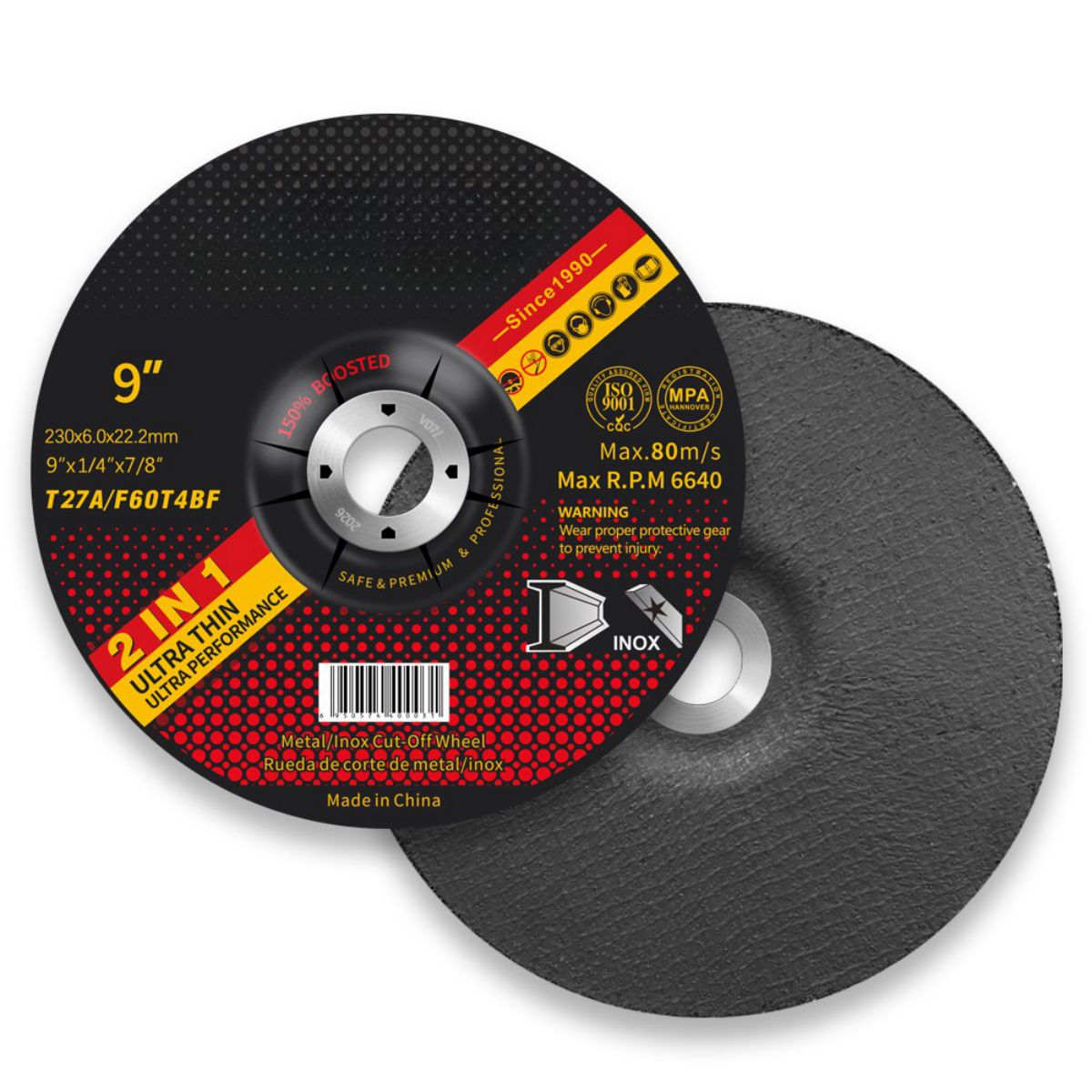 Muela de amolar de red simple de 9 pulgadas